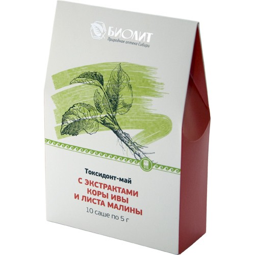 Купить Токсидонт-май с экстрактами коры ивы и листа малины  г. Зеленоград  